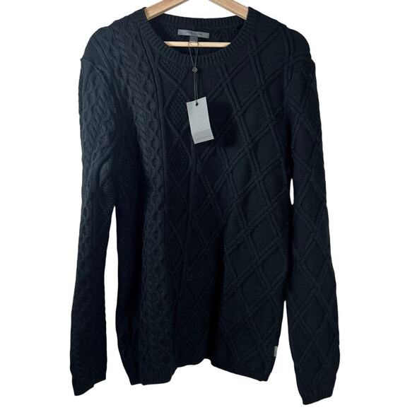 New John Varvatos Dotel Crewneck Sweater Size M - Picture 2 of 9